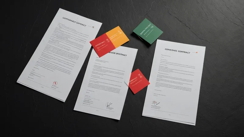 Risk assessment documents with a traffic-light colour coding visible